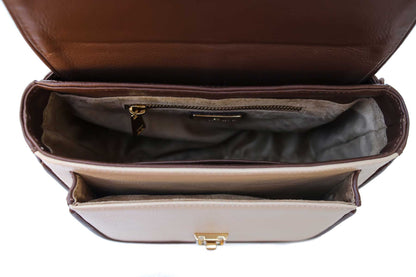 Bolsa Soraia Mini Creme c/ Avelã