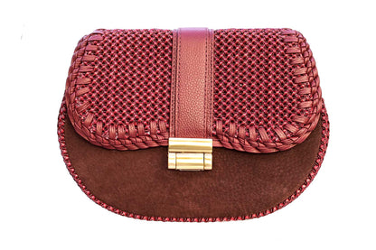 Bolsa Tarsila Mini Camurça Bordô