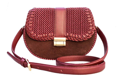 Bolsa Tarsila Mini Camurça Bordô