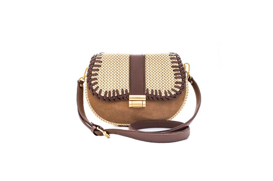 Bolsa Tarsila Mini Camurça Caramelo