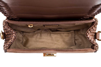 Bolsa Tarsila Mini Camurça Café