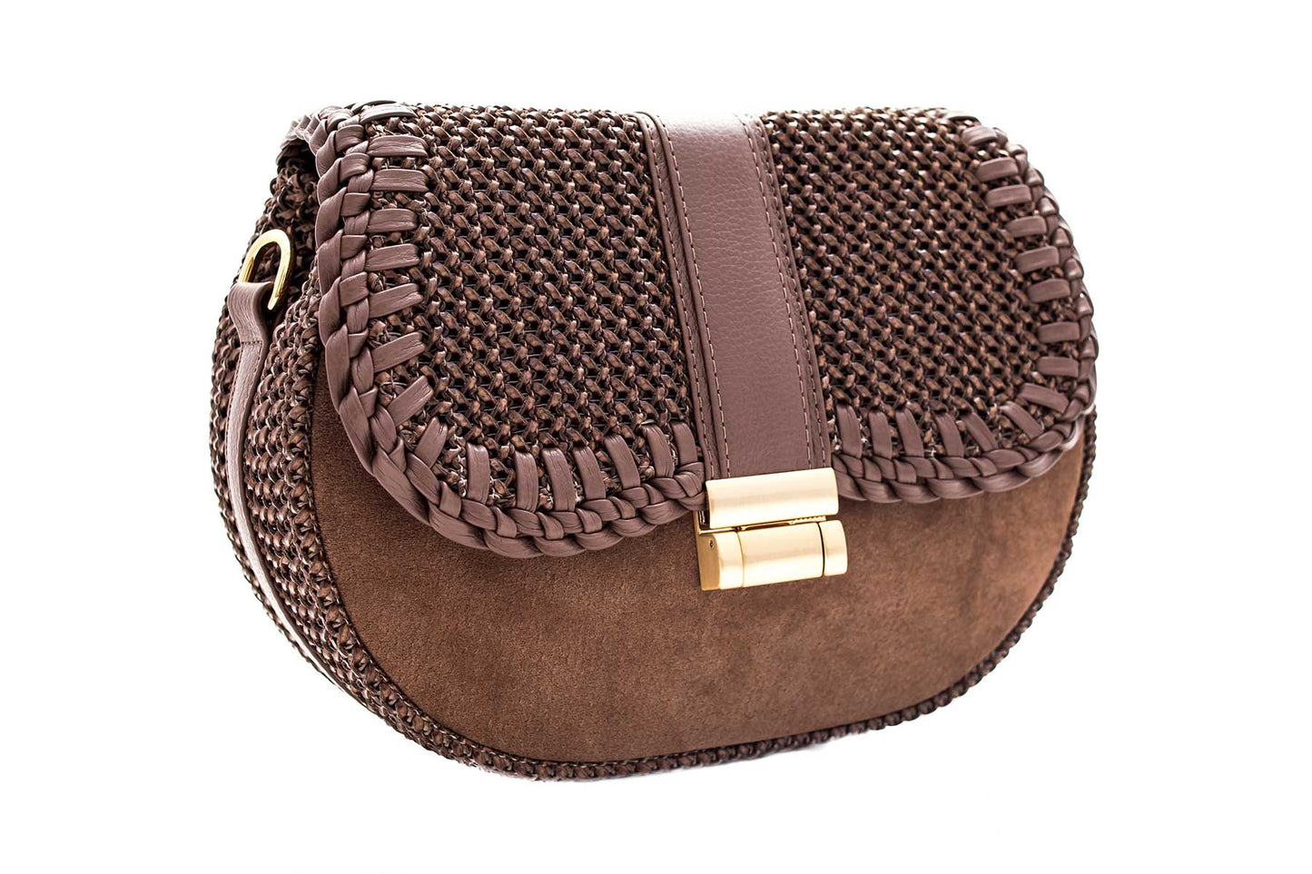 Bolsa Tarsila Mini Camurça Café