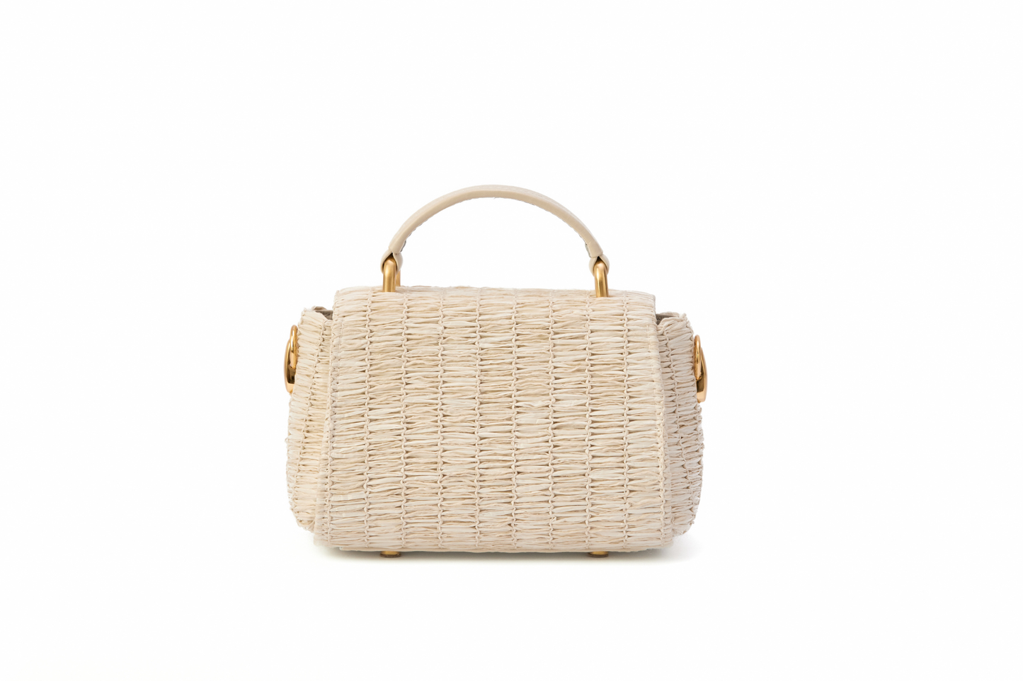 Bolsa Cora Mini Ráfia Natural Off White