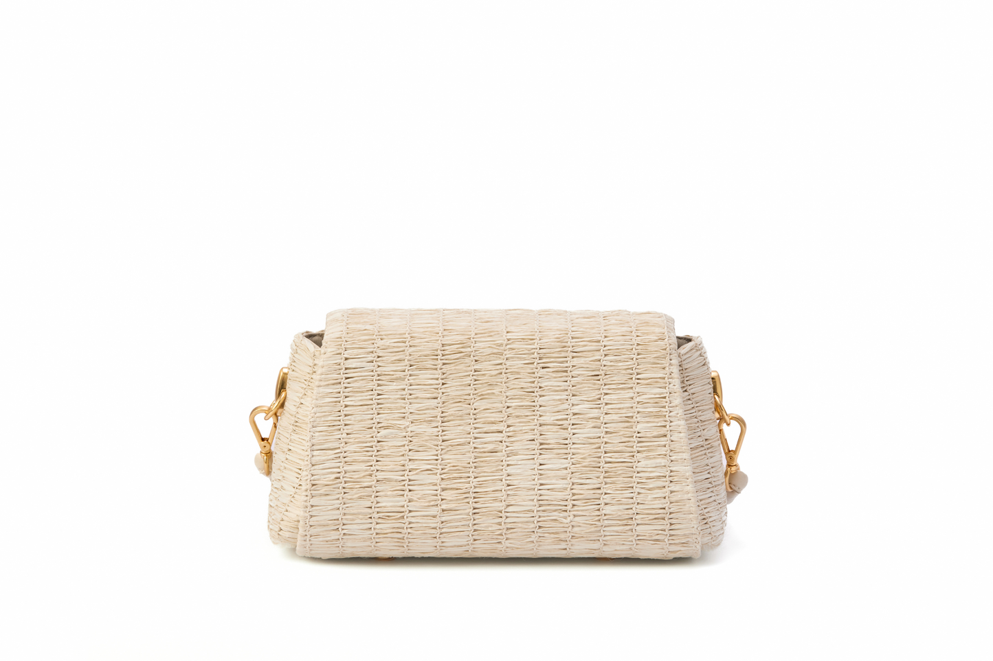 Bolsa Cora Ráfia Natural Off White
