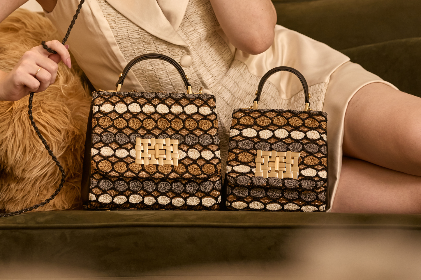 Bolsa Fabiana Crochê Art Déco