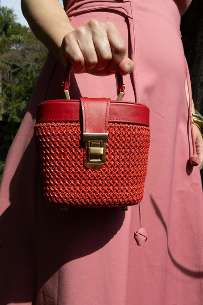 Bolsa Olga Micro Vermelha