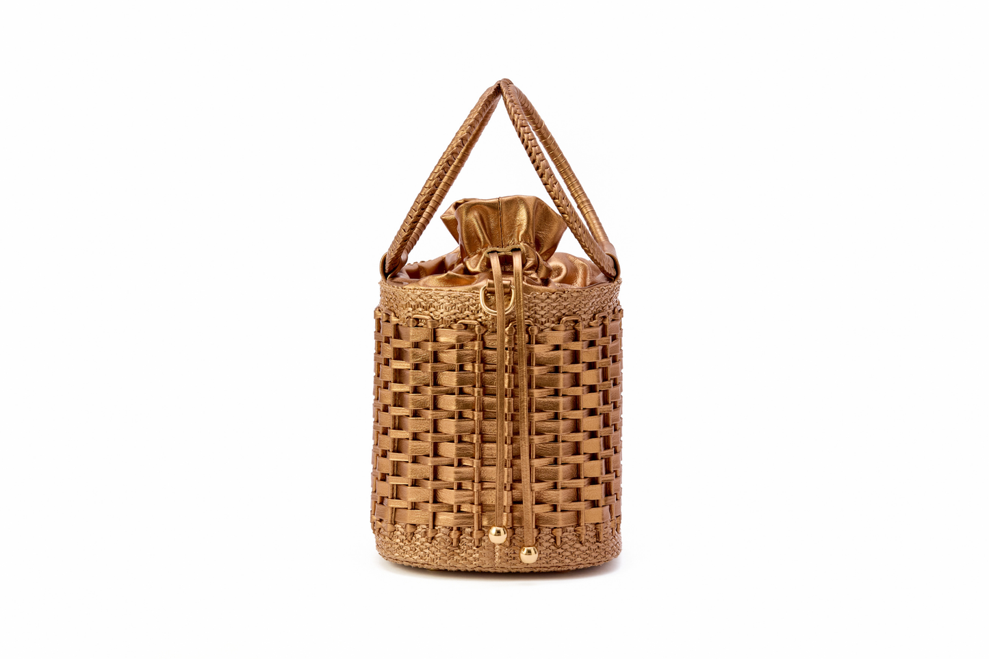 Bolsa Iva Ráfia Natural Bronze