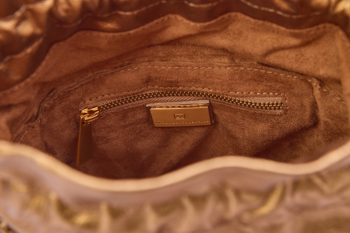 Bolsa Iva Ráfia Natural Bronze