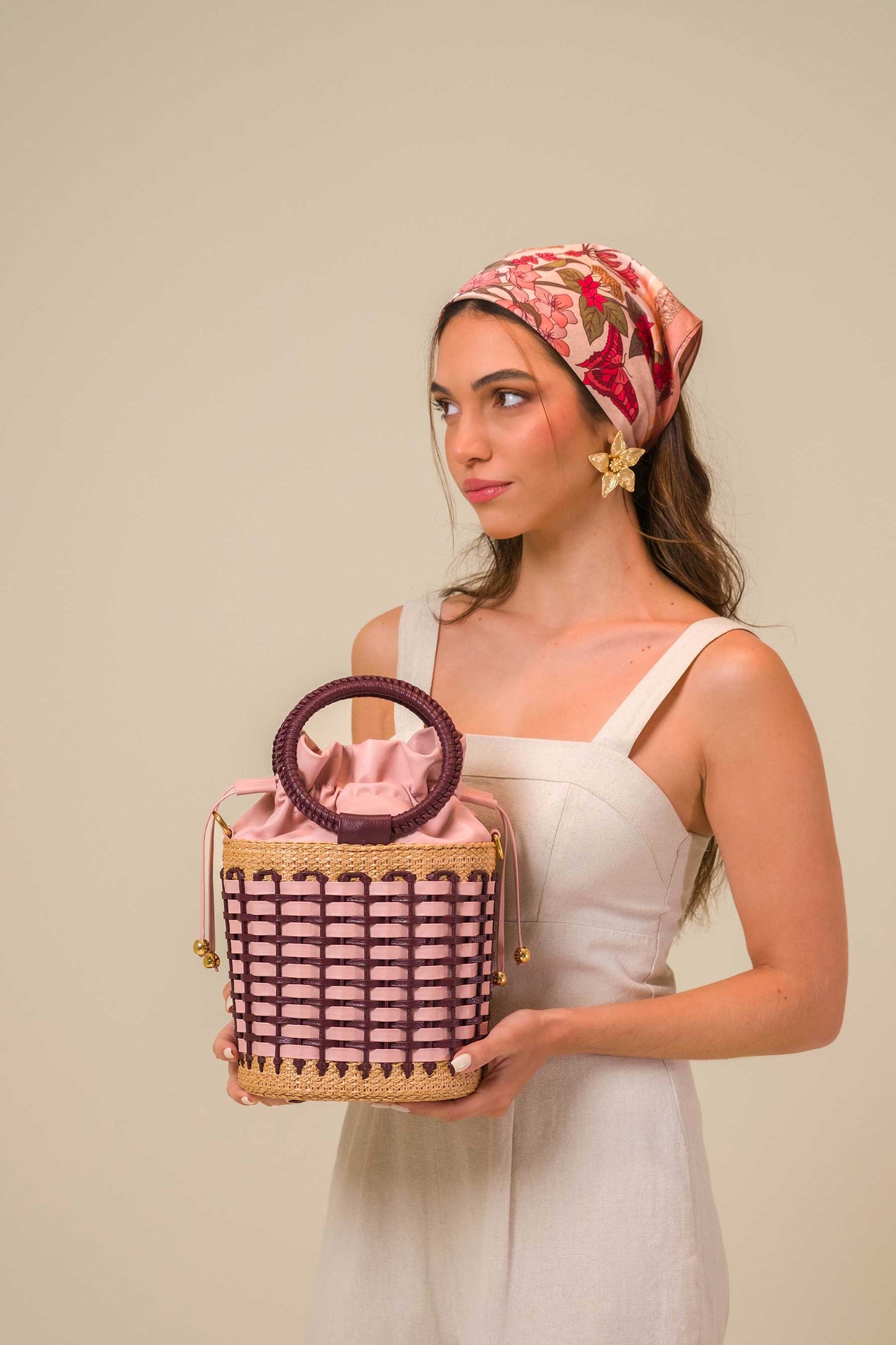 Bolsa Iva Rosa Bebê c/ Beringela