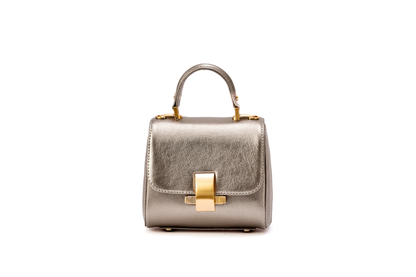 Bolsa Laura Mini Prata envelhecida