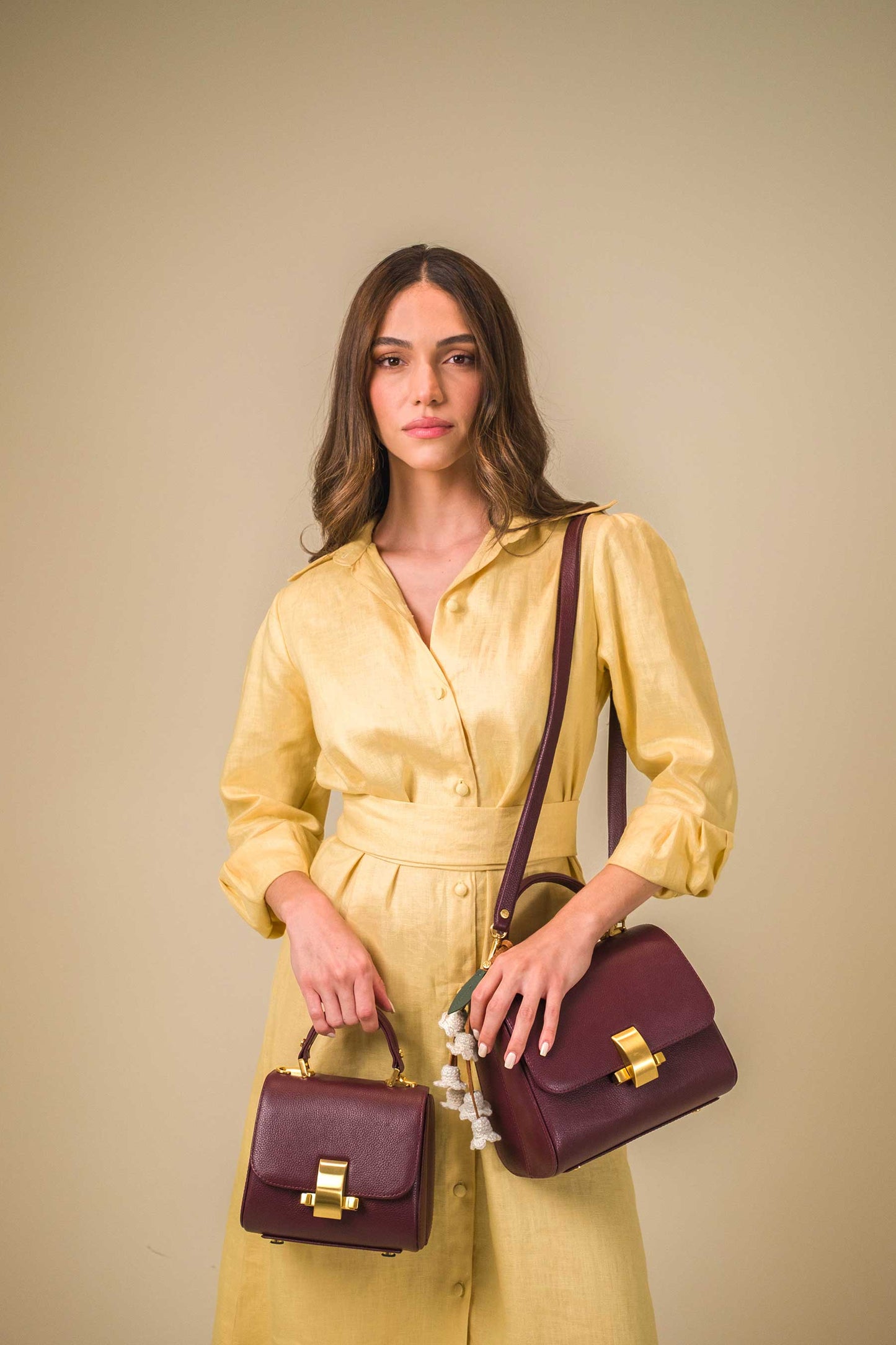 Bolsa Laura Mini Berinjela