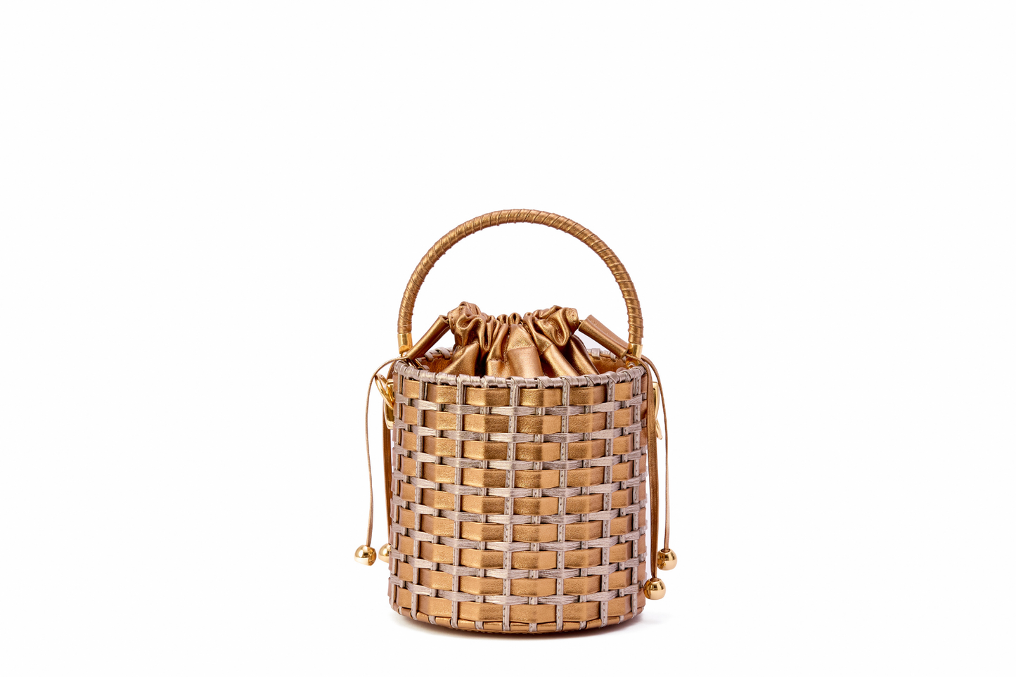 Bolsa Lucila Bronze c/ Prata Envelhecida