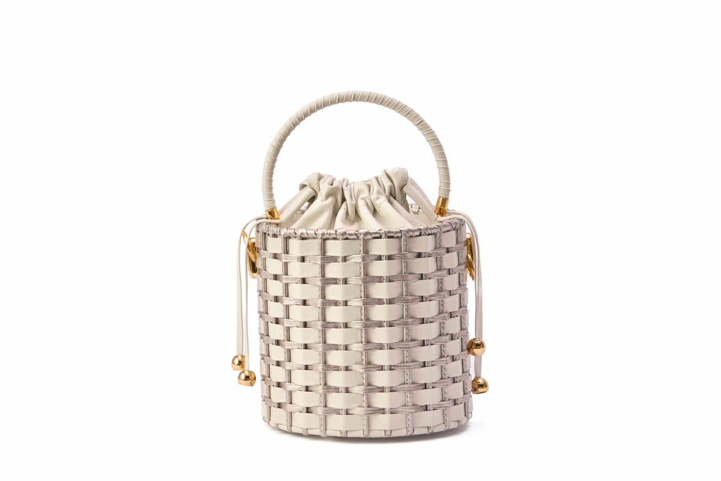 Bolsa Lucila Off White c/ Prata Envelhecida
