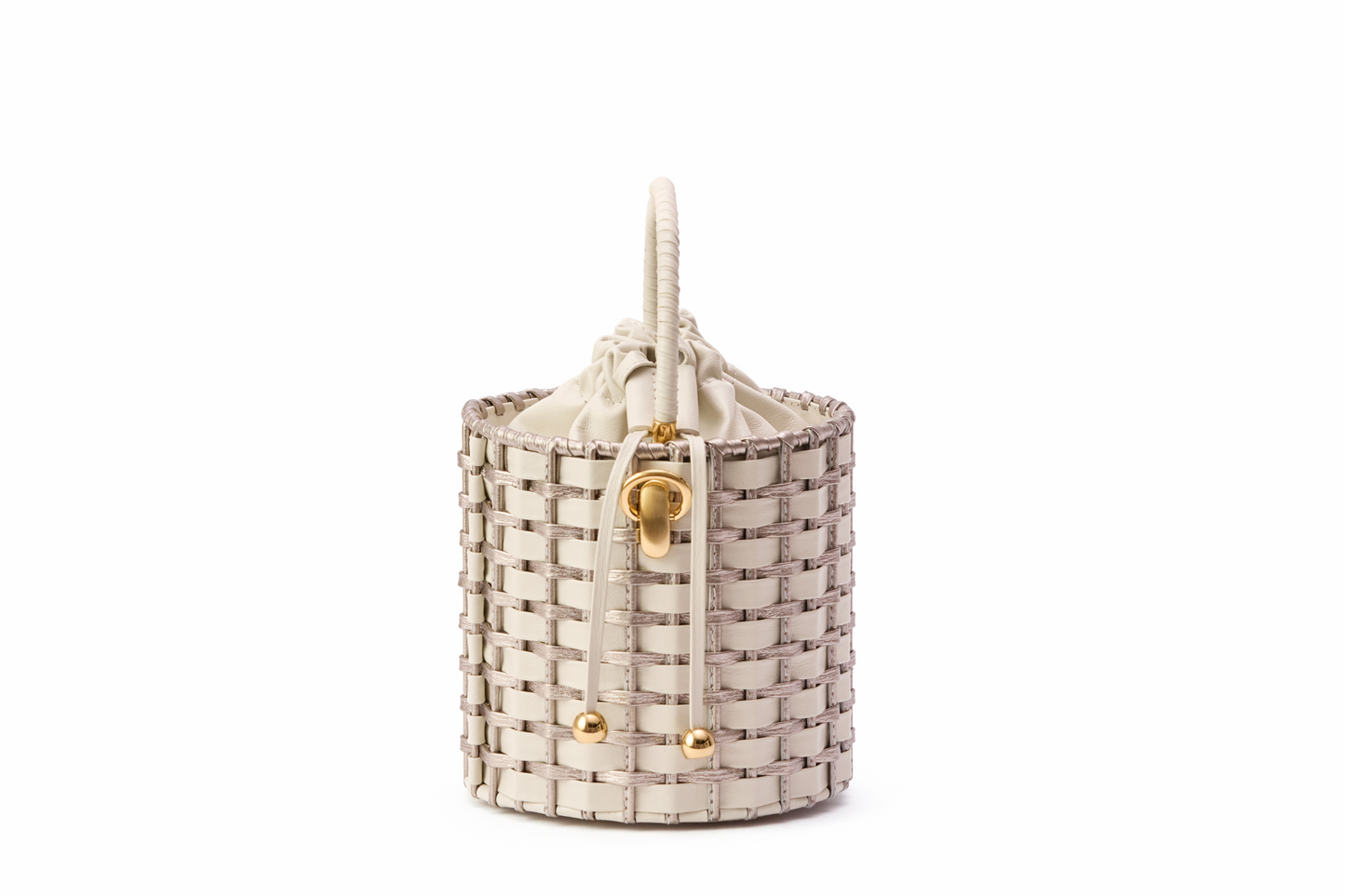 Bolsa Lucila Off White c/ Prata Envelhecida