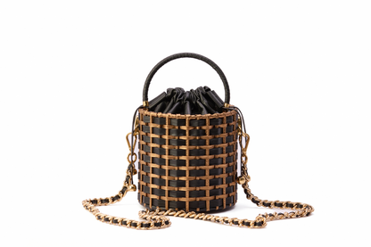 Bolsa Lucila Preta c/ Bronze