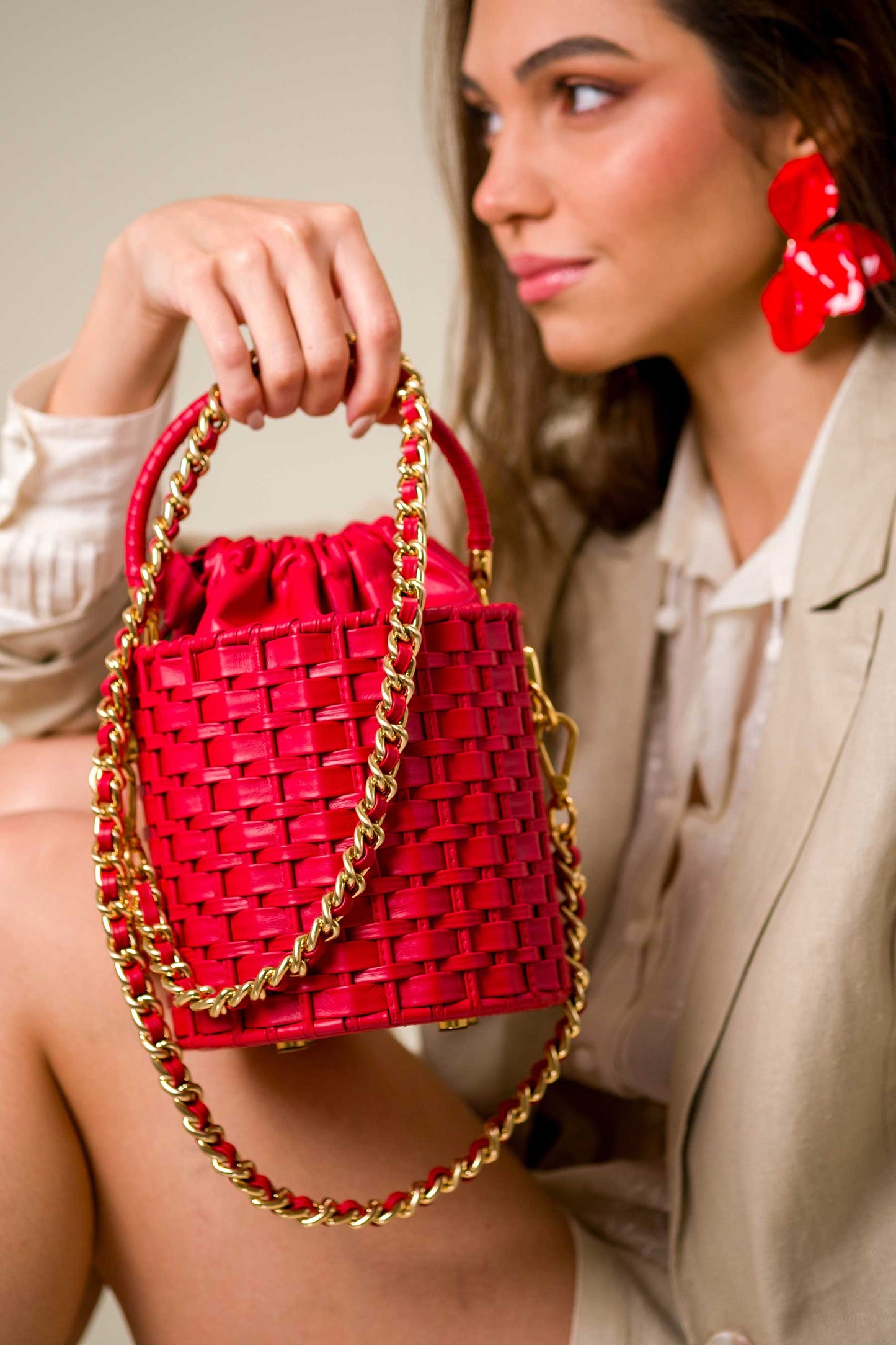 Bolsa Lucila Vermelha