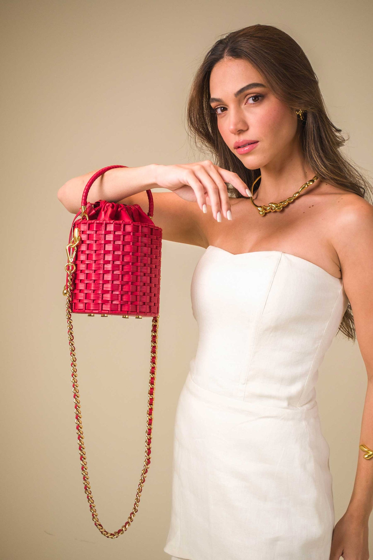 Bolsa Lucila Vermelha