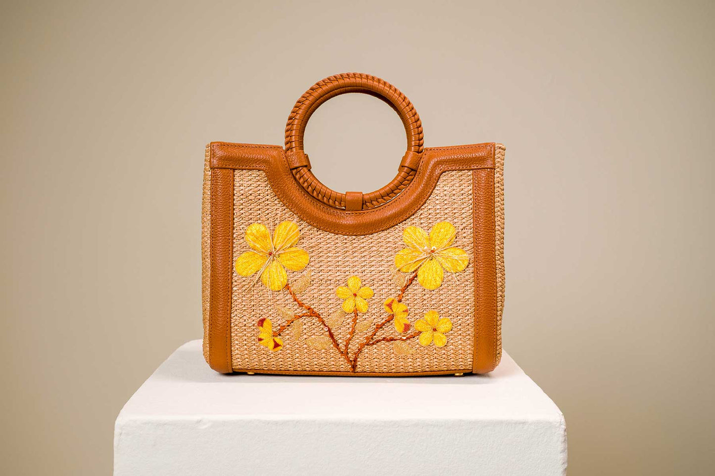 Bolsa Marcela Mini Flor de Pequi