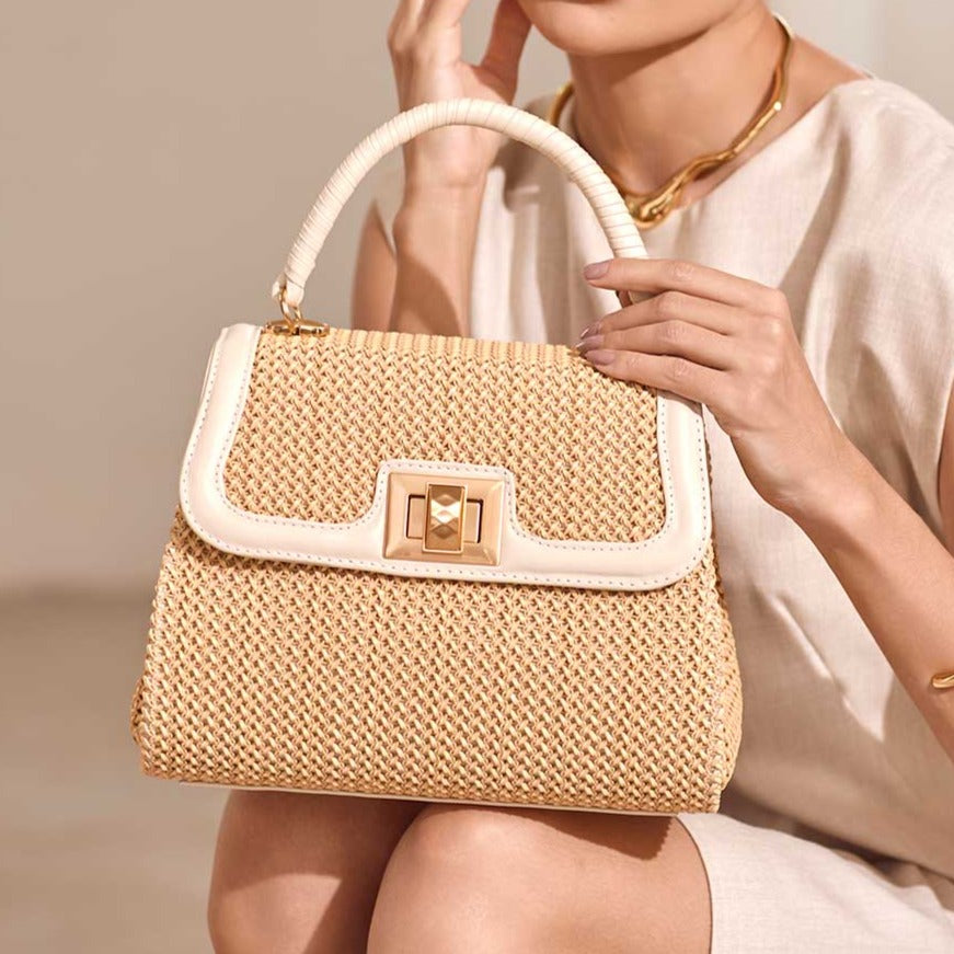 Bolsa Leonora Off White c/ Creme