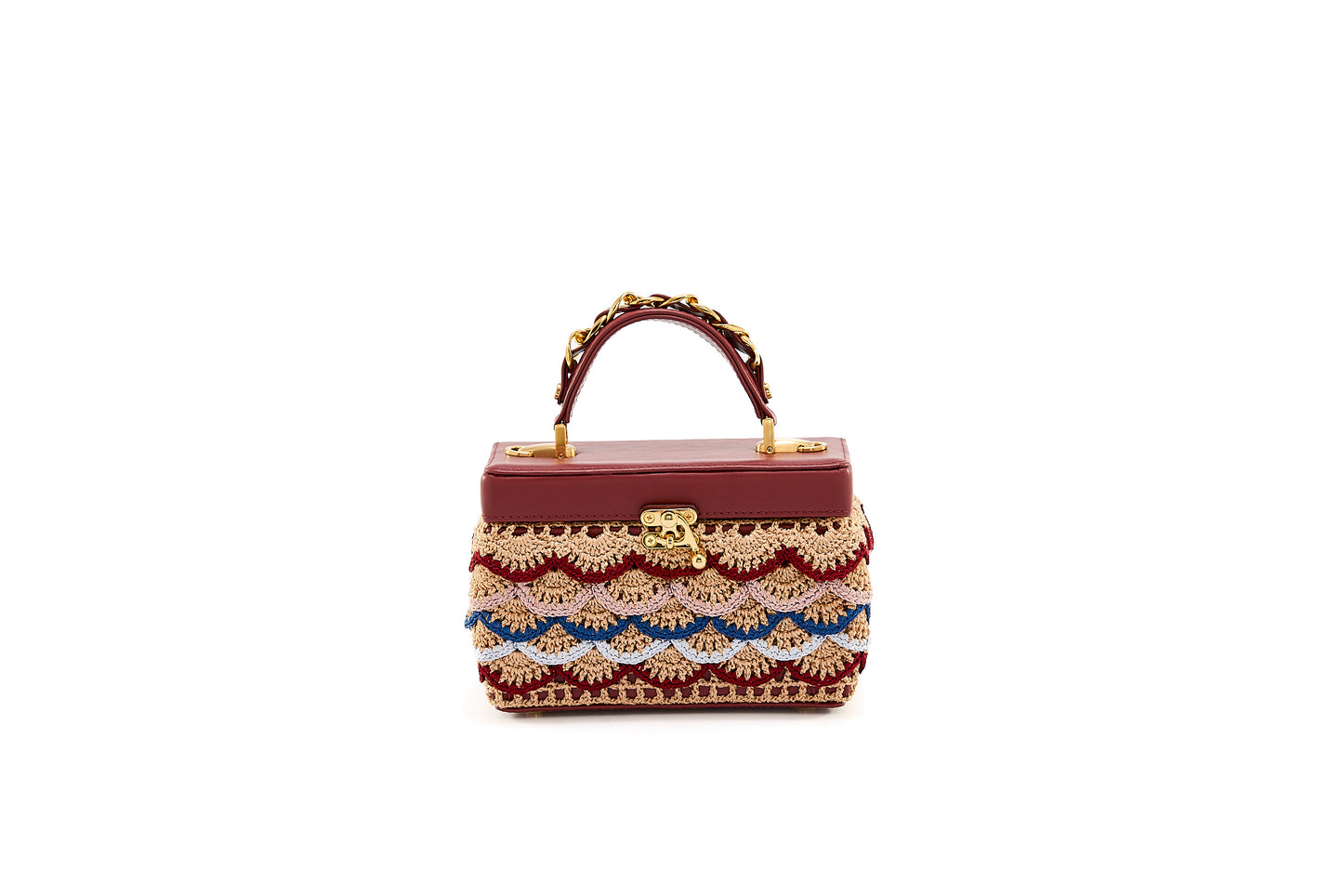 Bolsa Margot Crochê Entretempos Bordô