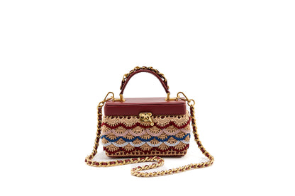 Bolsa Margot Crochê Entretempos Bordô