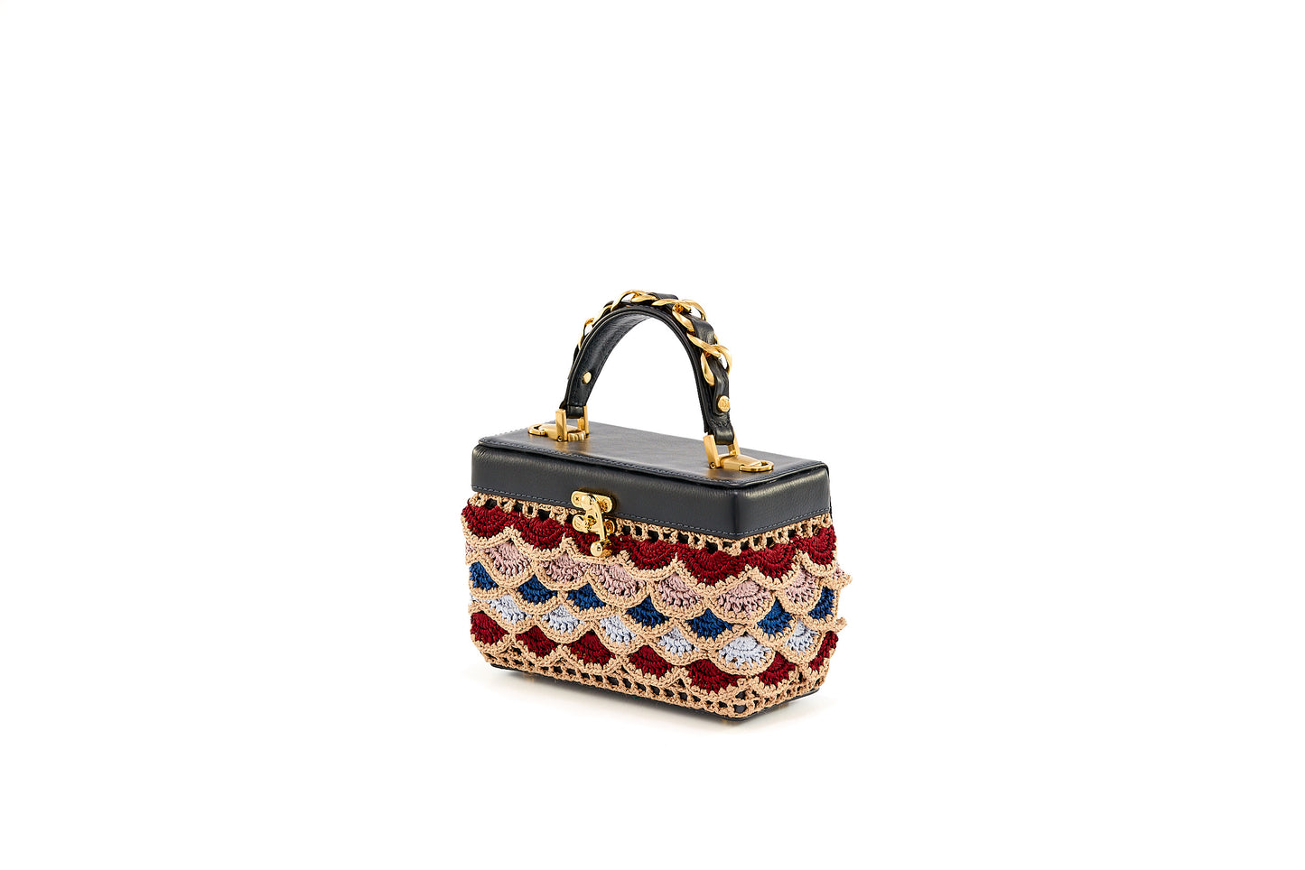 Bolsa Margot Crochê Entretempos Marinho