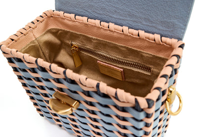 Bolsa Luísa Mix De Azul