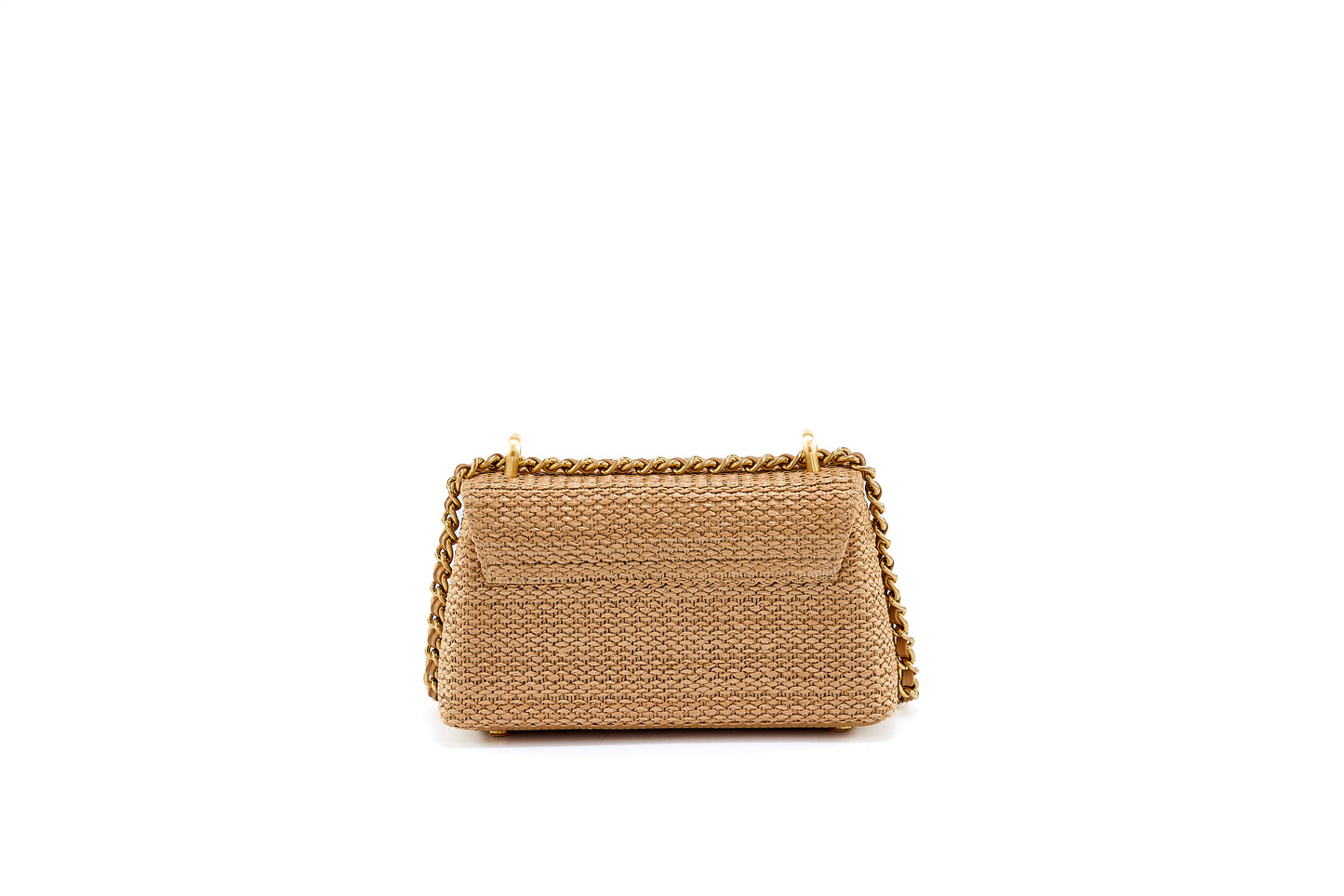 Bolsa Luciana Mini Ráfia Natural Macadâmia