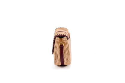 Bolsa Tarsila Mini Salmão c/ Bordô