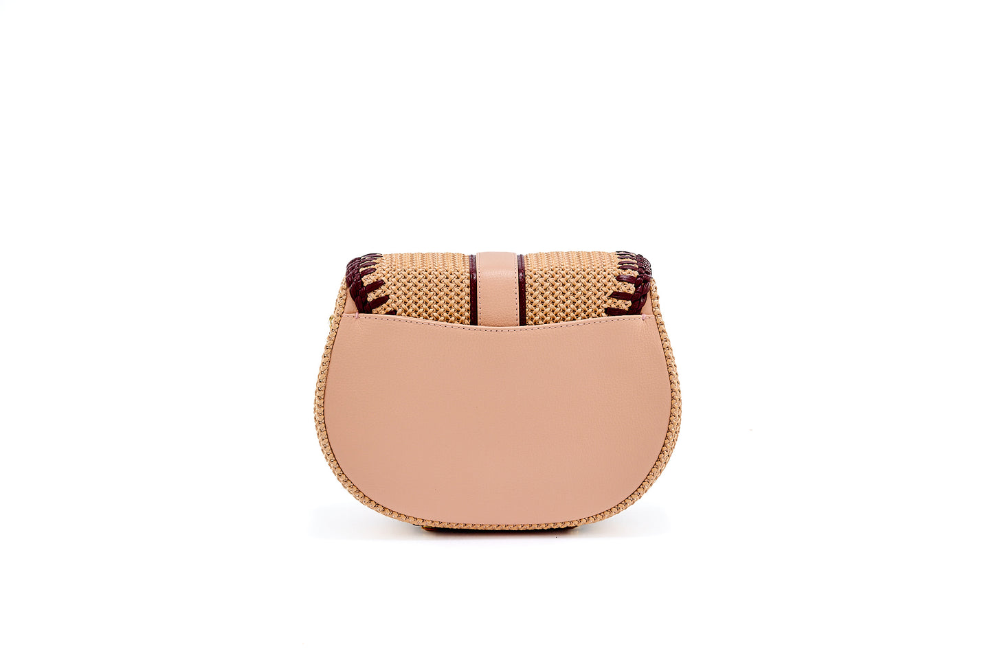 Bolsa Tarsila Mini Salmão c/ Bordô