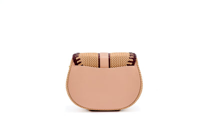 Bolsa Tarsila Mini Salmão c/ Bordô