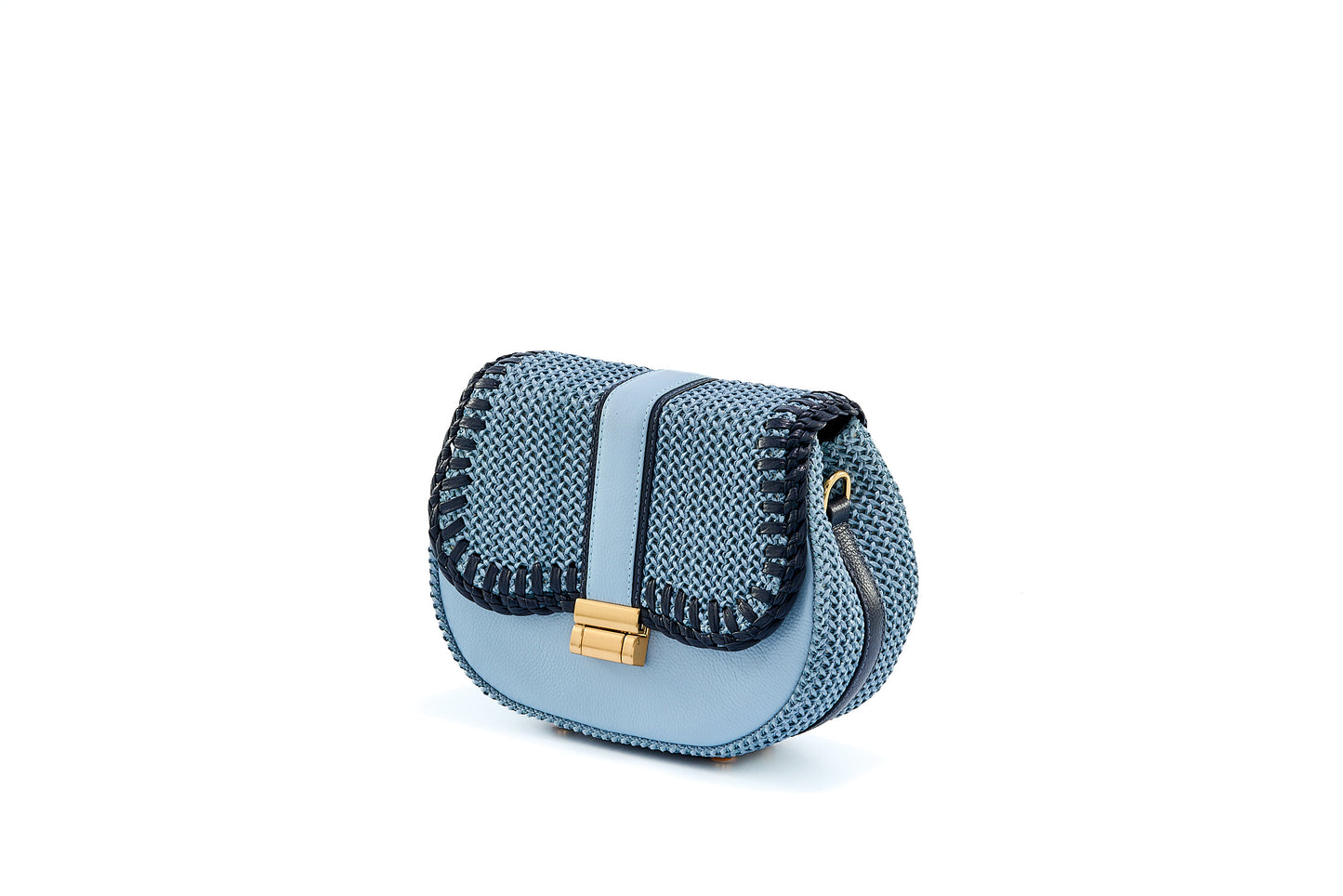 Bolsa Tarsila Mini Azul bebê c/ Marinho