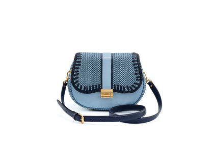 Bolsa Tarsila Mini Azul bebê c/ Marinho
