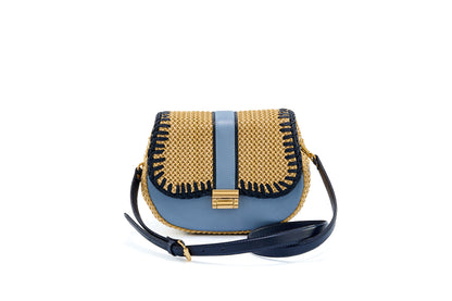 Bolsa Tarsila Mini Creme c/ Azul