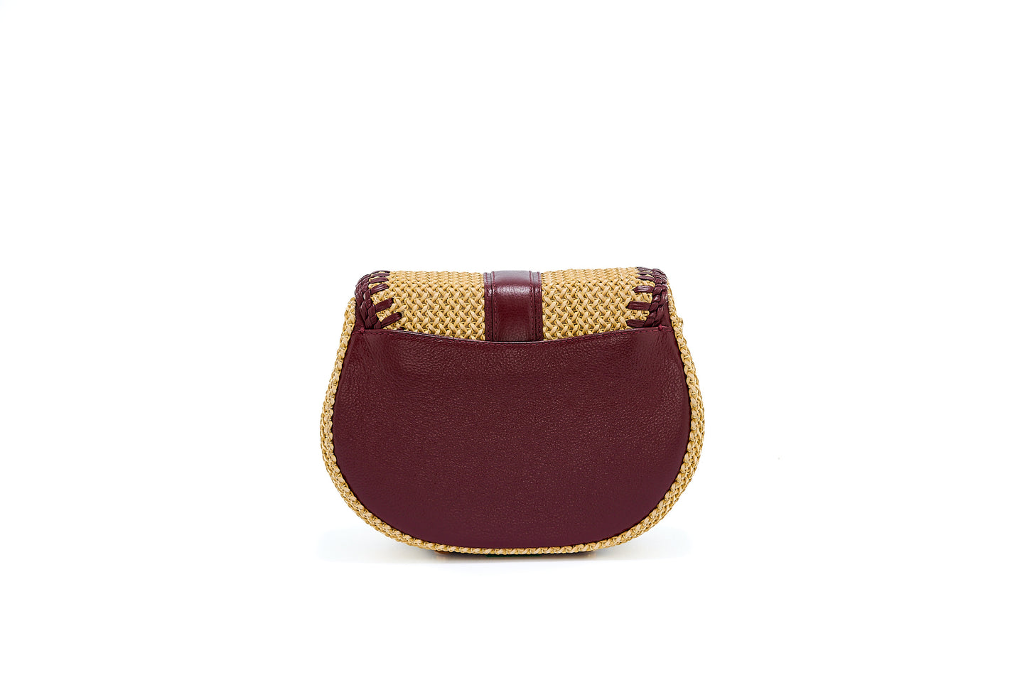 Bolsa Tarsila Mini Creme c/ Bordô