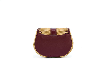 Bolsa Tarsila Mini Creme c/ Bordô