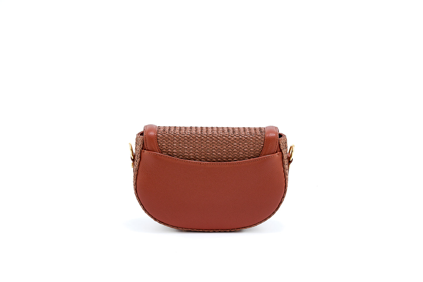 Bolsa Silvia Ráfia Natural Canela