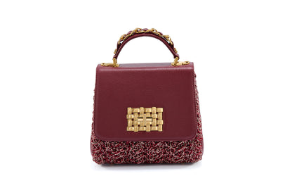 Bolsa Fabiana Entretempos Bordô