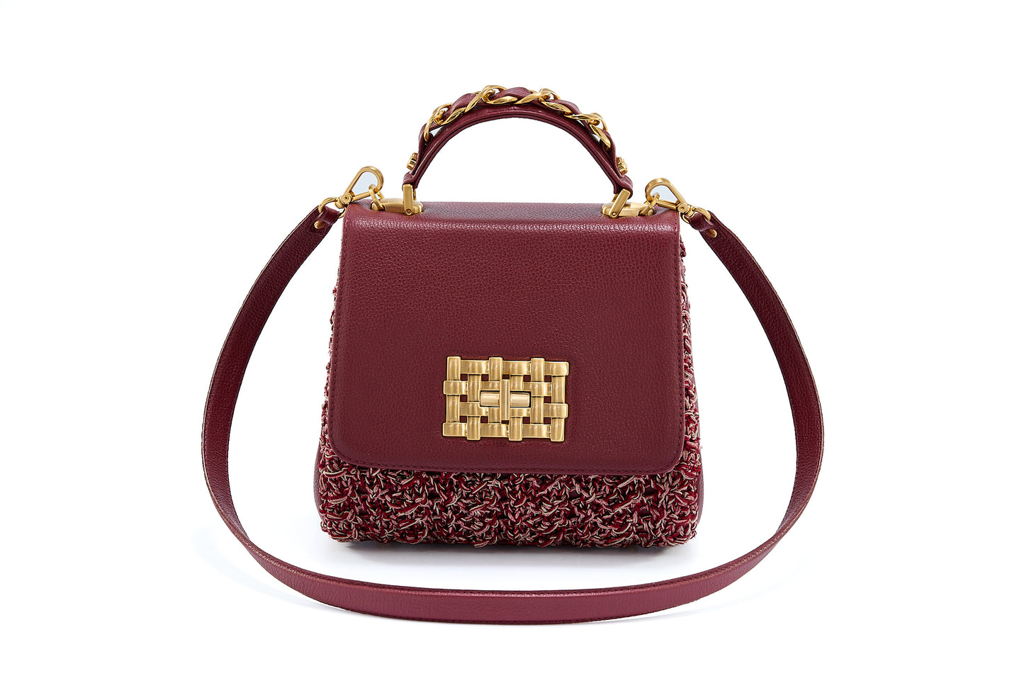 Bolsa Fabiana Entretempos Bordô