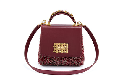 Bolsa Fabiana Entretempos Bordô
