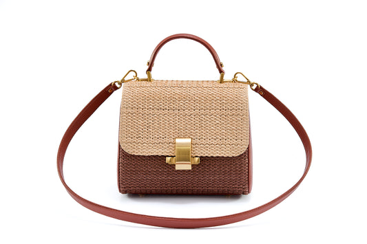 Bolsa Laura Ráfia Natural Entretempos