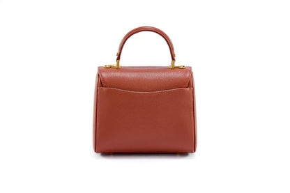 Bolsa Laura Ráfia Natural Canela