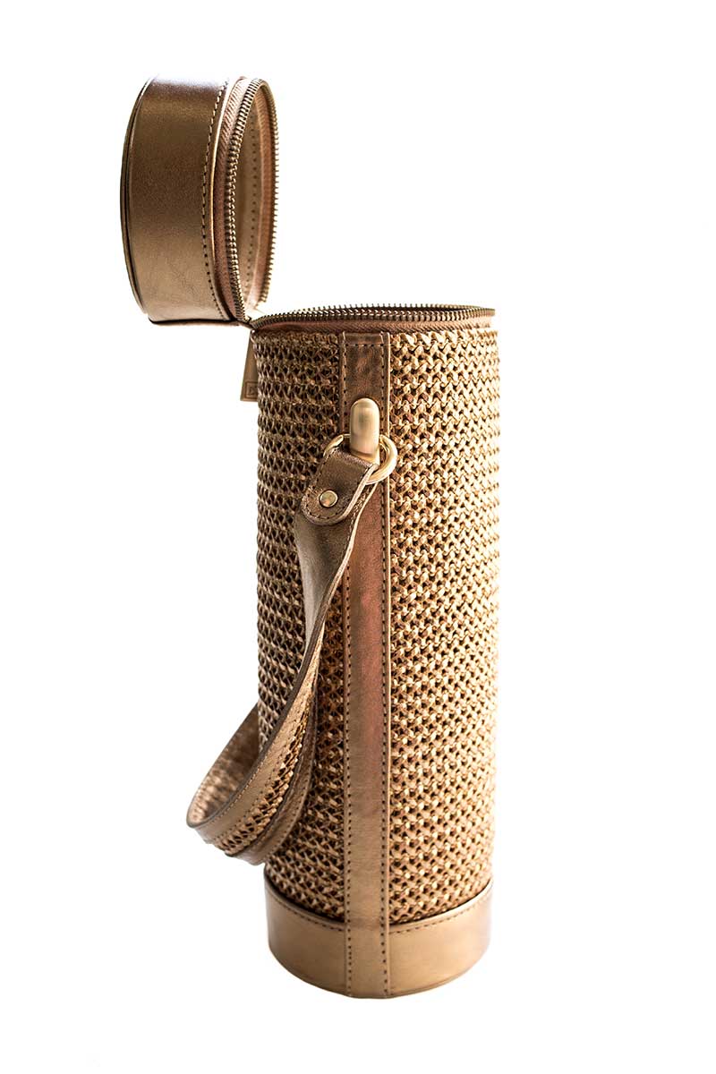Porta Vinho Bronze