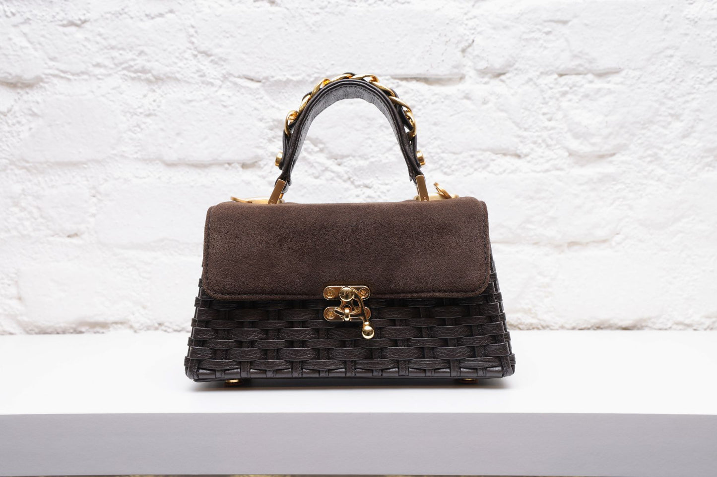 Bolsa Lu Rajão Camurça Café