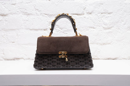 Bolsa Lu Rajão Camurça Café