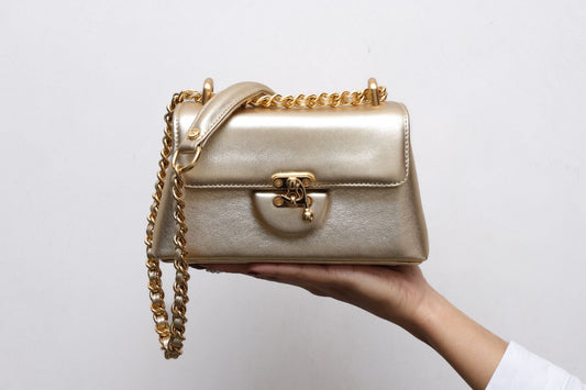 Bolsa Luciana Micro Dourada