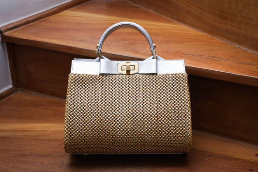 Bolsa Lia Dourado c/ Prata