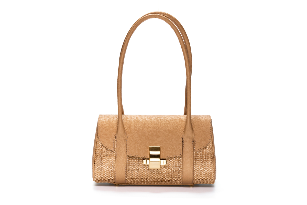 Bolsa Celine Ráfia Natural Macadâmia
