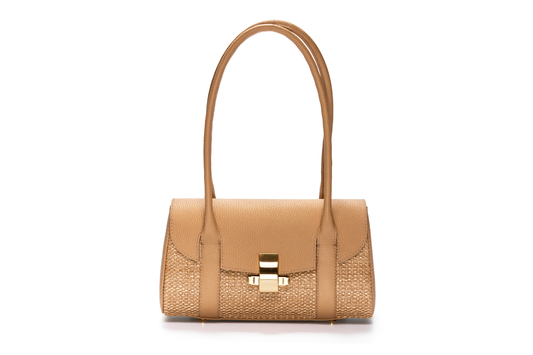 Bolsa Celine Ráfia Natural Macadâmia