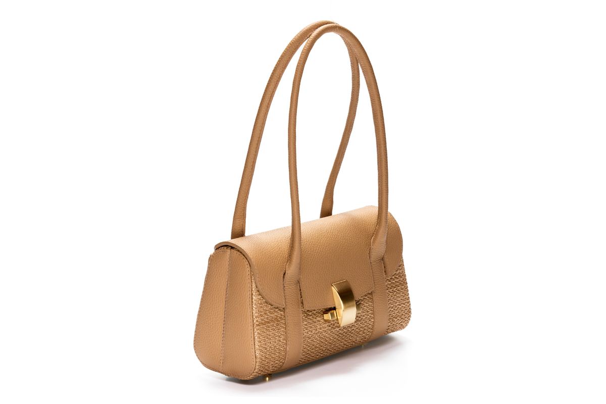 Bolsa Celine Ráfia Natural Macadâmia